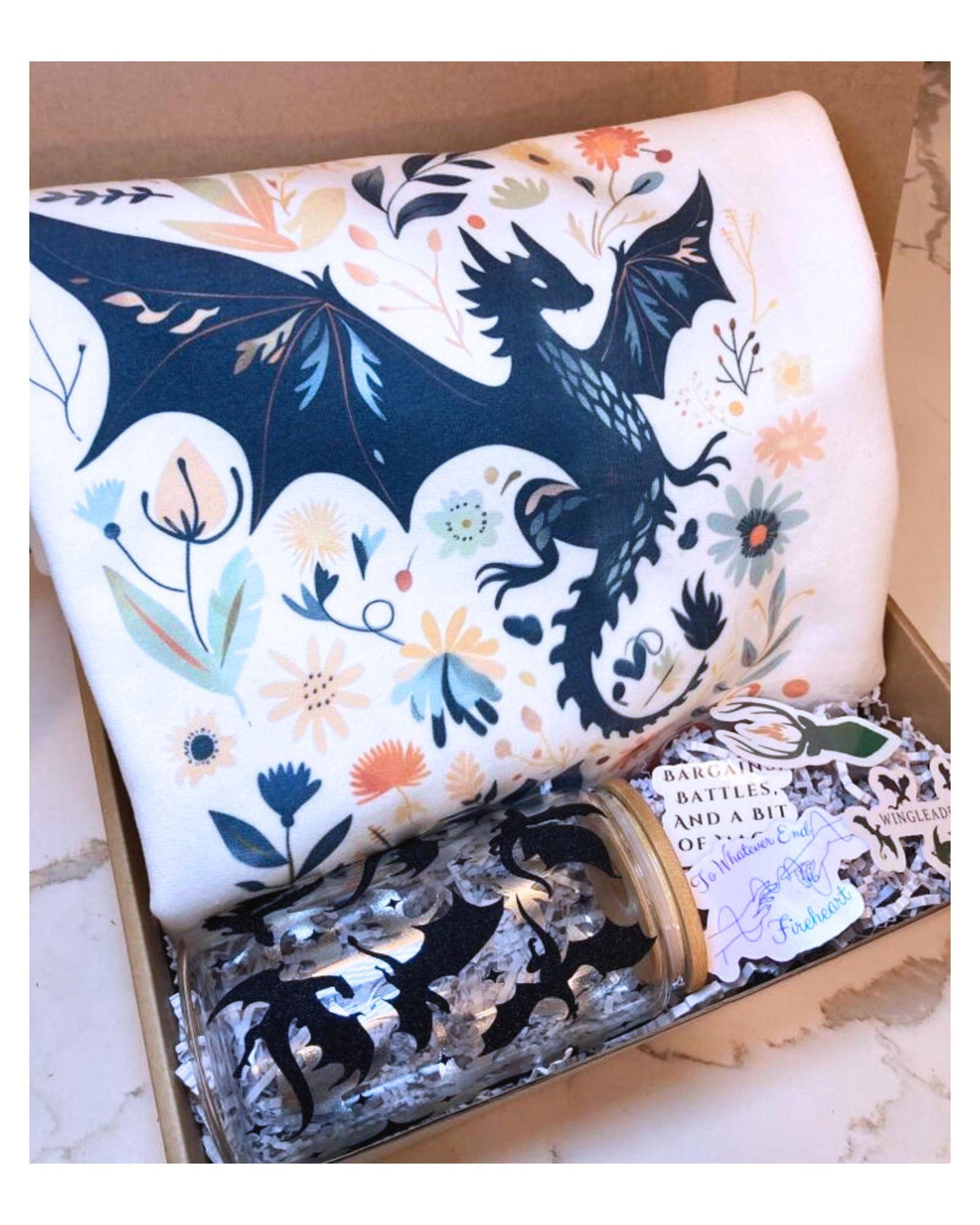 Throne of Glass Gift Basket for Fans, ACOTAR Book Gift Box, Bookish Gift Box for Reader, Abraxos, Sarah J Maas, Bookish Merch, Christmas