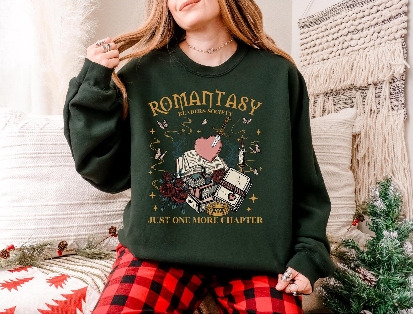 Romantasy Reader Sweatshirt, Gift for Readers, Book Lover Gift, Fantasy Romance Reader Merch, Bookish Merch, Book Sweatshirt, Booktok