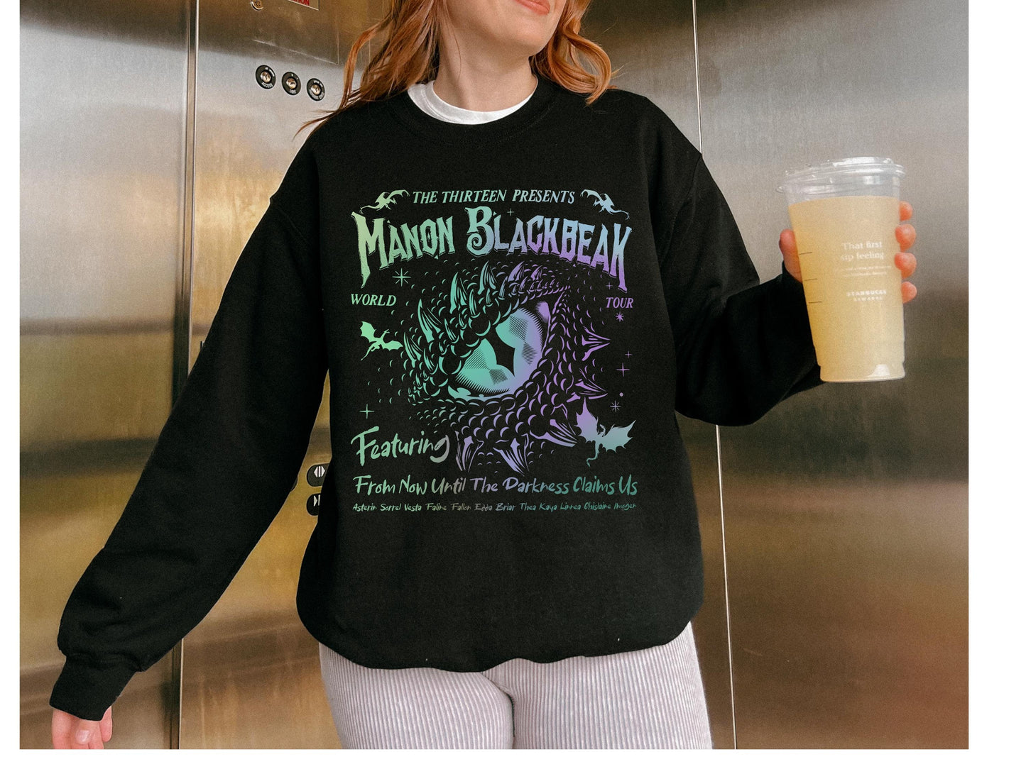 Manon Blackbeak Throne of Glass Sweatshirt, Sarah J Maas Merch, The Thirteen, Bookish, Terrasen Sweatshirt, Reading Lover Gift, Book Lover