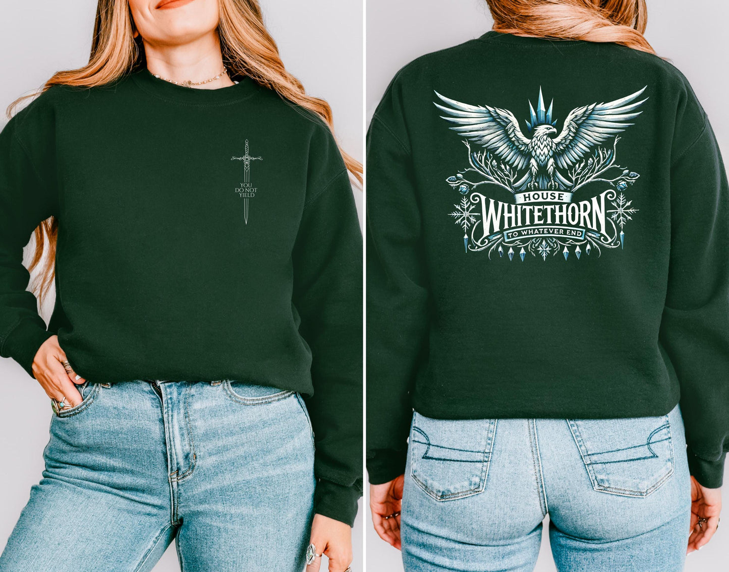 Rowan Throne of Glass Sweatshirt, ACOTAR, Sarah J Maas, Booklovers Tees, Bookish Bookworm, Crescent City, Velaris, Terrasen, Booktok Merch