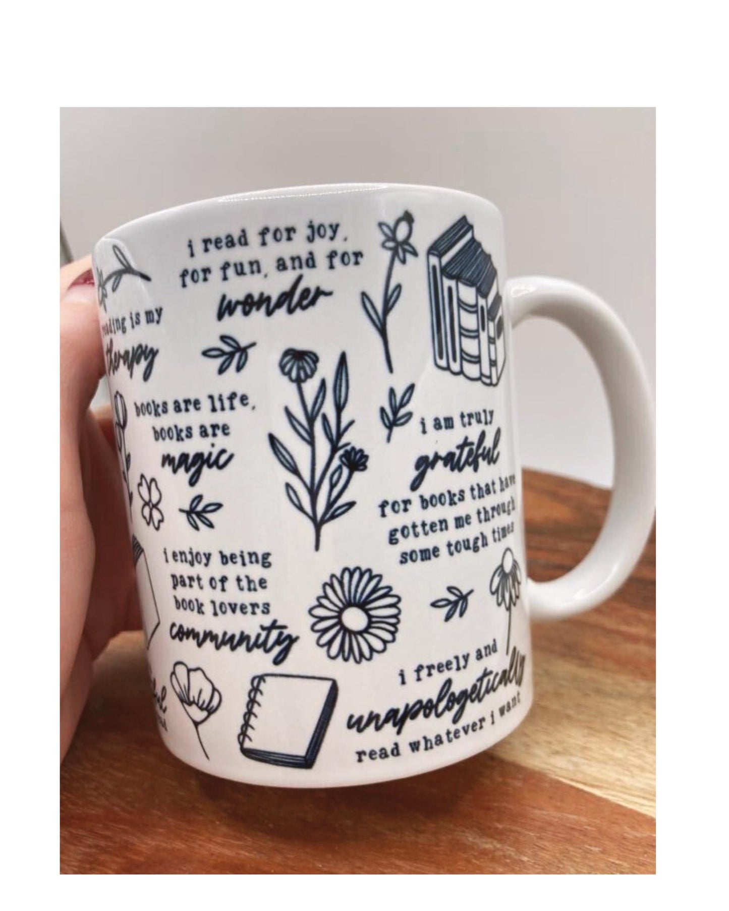 Personalized Library of Mug, Book Lover Gift, Book Club Gift, Reading Mug, Customized Mug, Bookish Gift, Reader Gift, Librarian Mug, Teacher