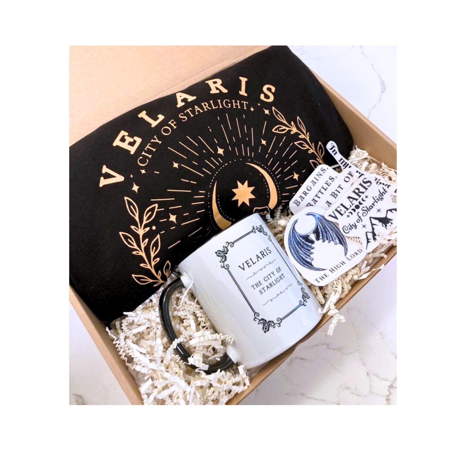 Ultimate ACOTAR Gift Basket for Fans, Book Gift Box, Bookish Gift Box for Readers, Velaris Merch, Sarah J Maas, Bookish Merch, Christmas