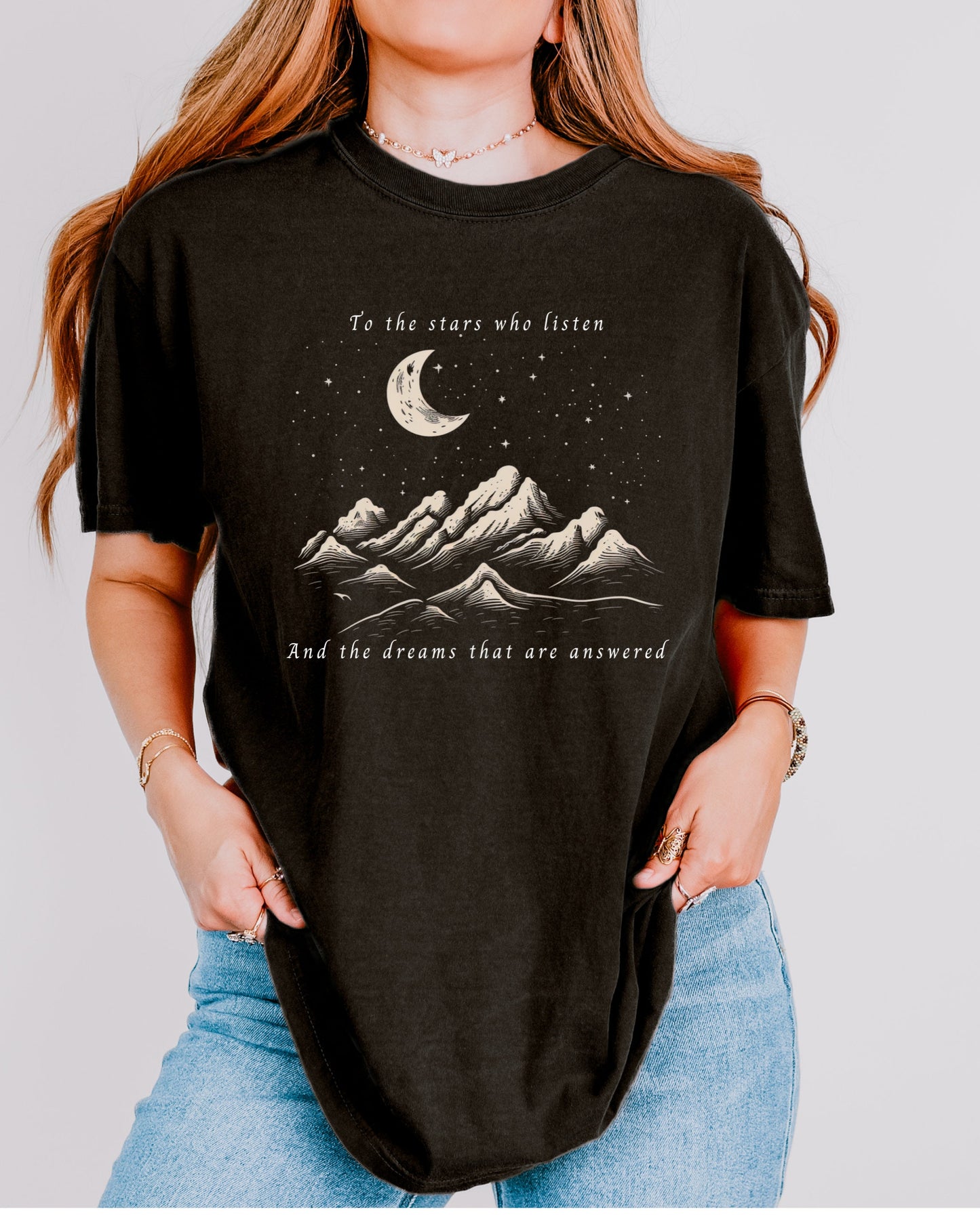 ACOTAR Shirt, To the Stars Who Listen, Sarah J Mass Merch, Velaris Shirt, Crescent City, Night Court, City of Starlight, Bookish, Booklover