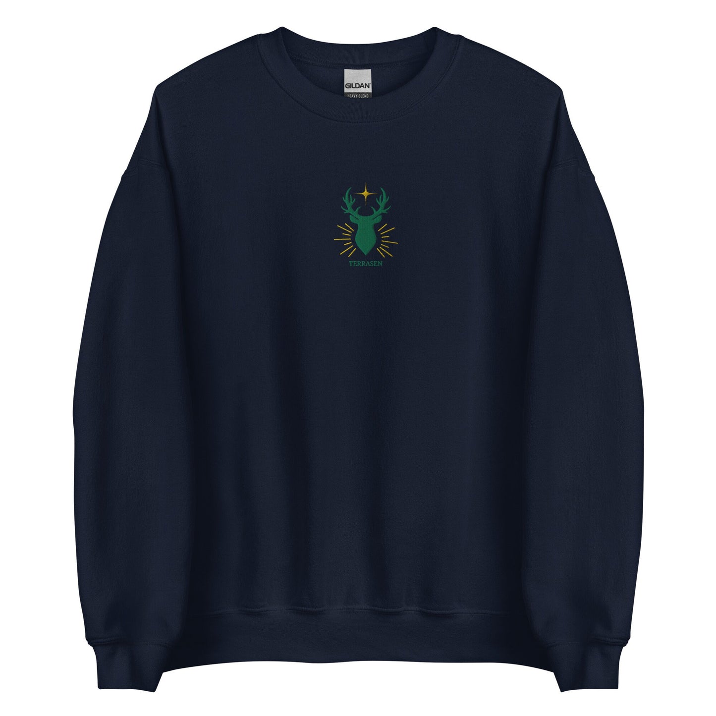 Terrasen Stag Embroidered SweatShirt | Sarah J Maas | Throne Of Glass | SJM Merch | Bookish Merch | ACOTAR | Aelin Galathynius | TOG Sweater