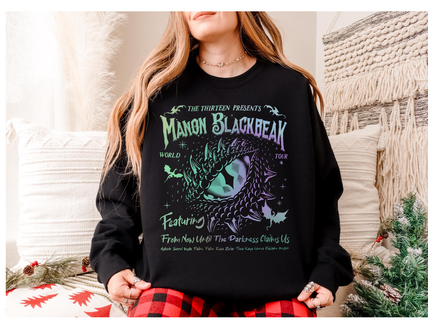 Manon Blackbeak Throne of Glass Sweatshirt, Sarah J Maas Merch, The Thirteen, Bookish, Terrasen Sweatshirt, Reading Lover Gift, Book Lover